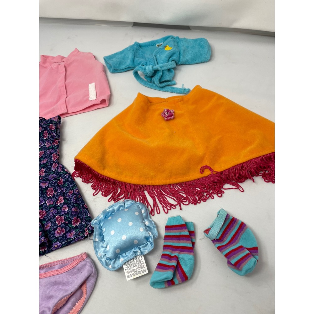 American Girl 8pc Tagged Clothing Lot - Floral Dress, Poncho, Sleep Set & More - Picture 12 of 13